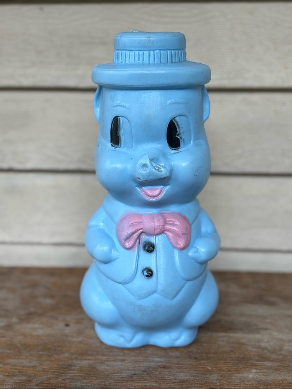 VTG 1964 blow mold piggy bank made by A.J. Renzi Corp.